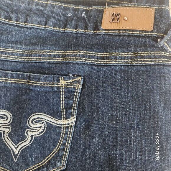 37 Royal Blue Women's Western Boot Cut Jeans Custom-Made 25x37 Plus/Tall Size - Picture 8 of 11